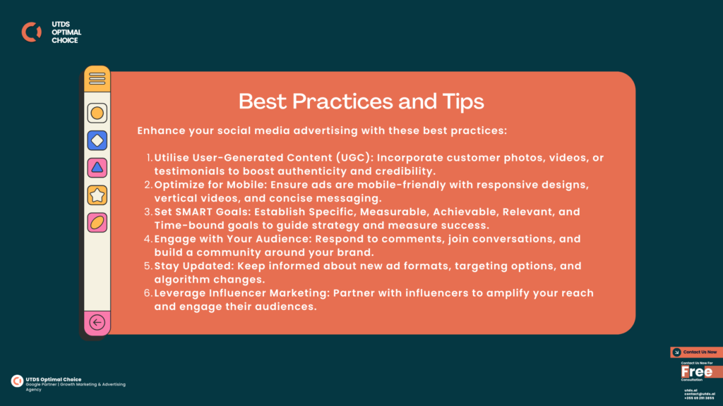 social media ads best practices and tips