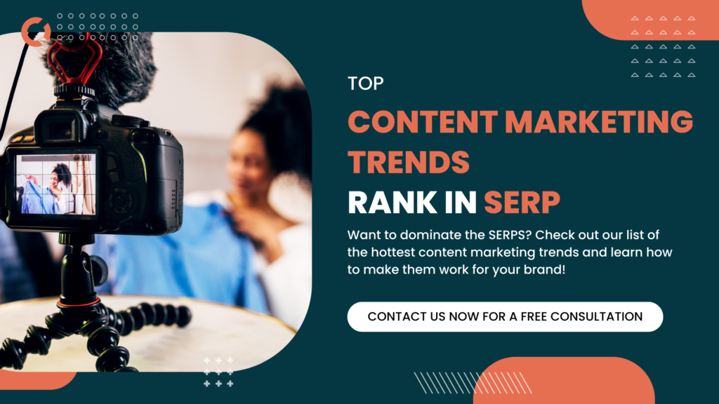 Top Content Marketing Trends to rank in SERP