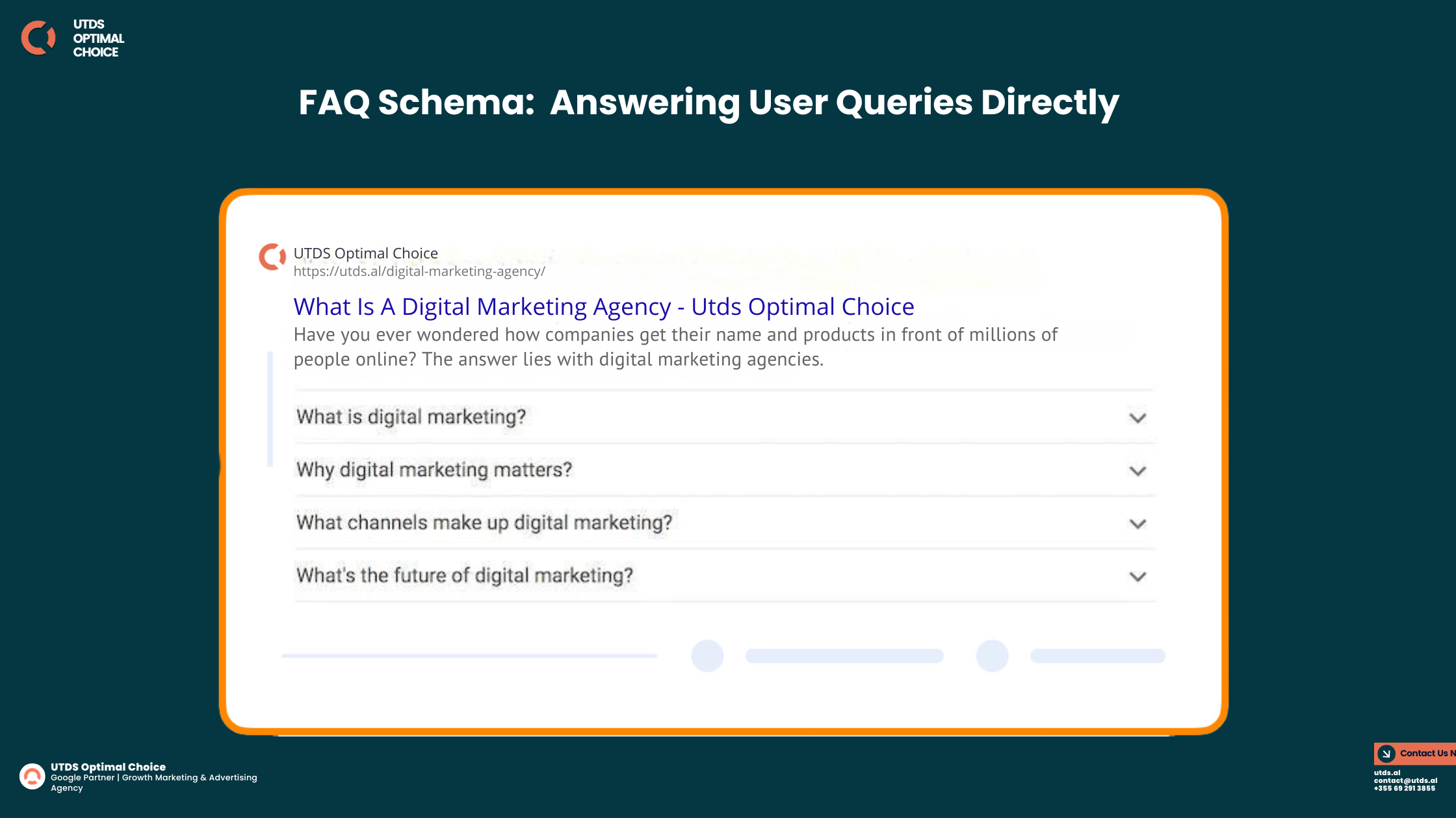 FAQ Schema: Answering User Queries Directly