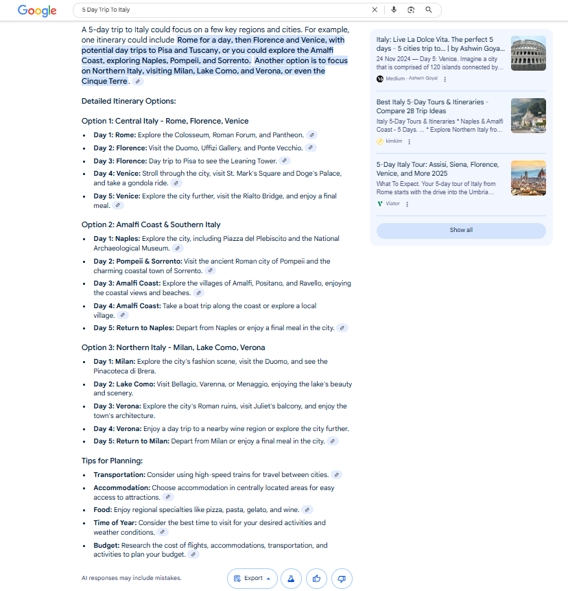 Google AI Overviews