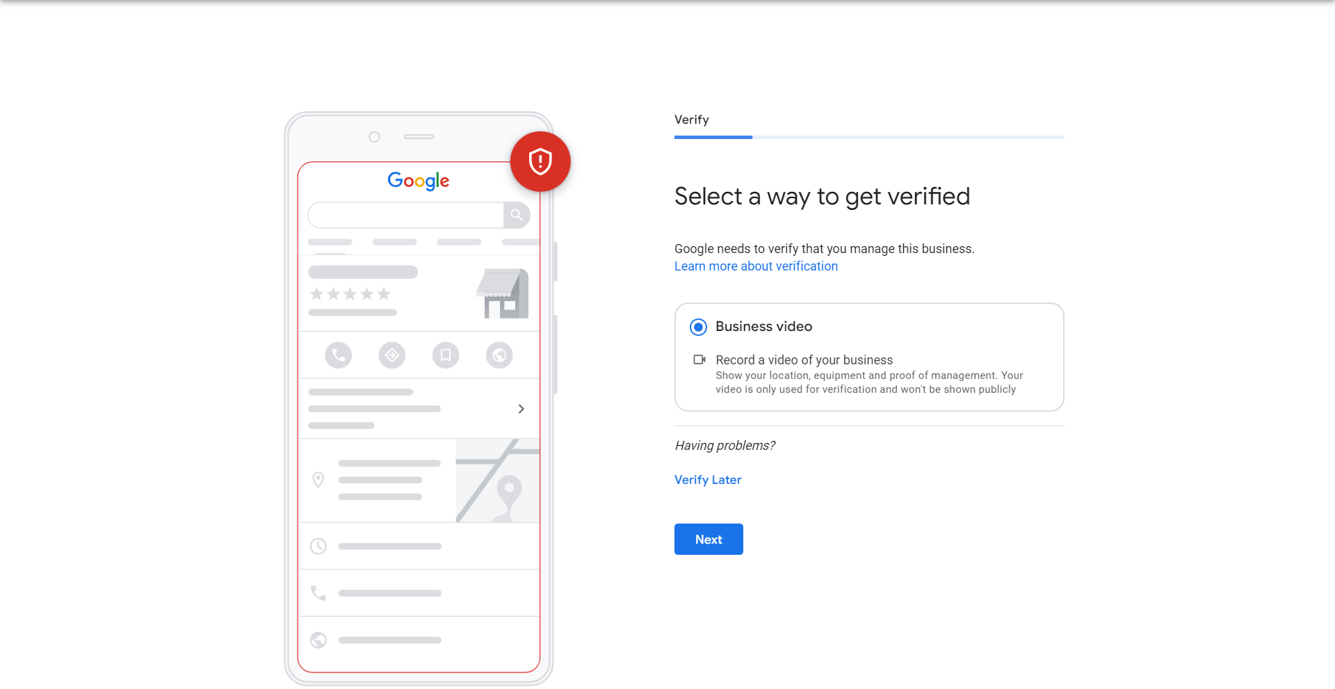 How to verify google my business profile