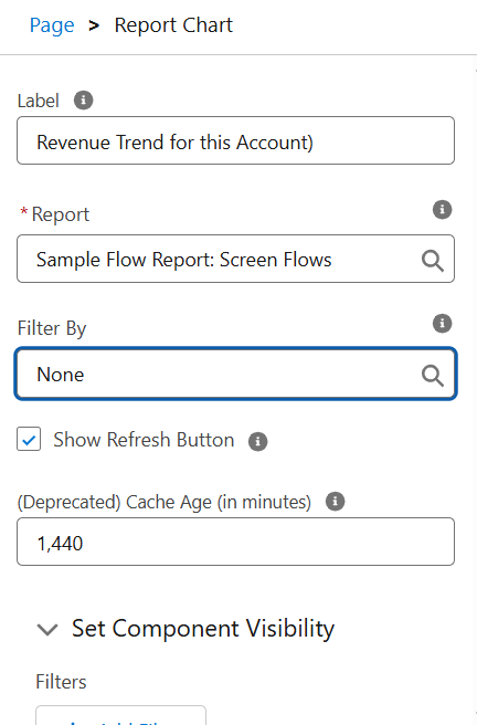 How do I add a report chart to a record page? | Salesforce | Step 4
