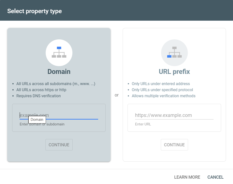 How do I add my business website to Google Search Console?