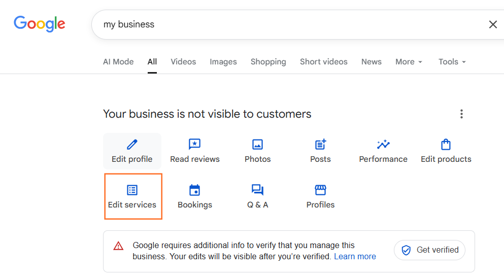 How do I add services and products to my Google listing? | SEO | Step 2