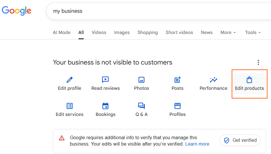 How do I add services and products to my Google listing? | SEO | Step 2.1