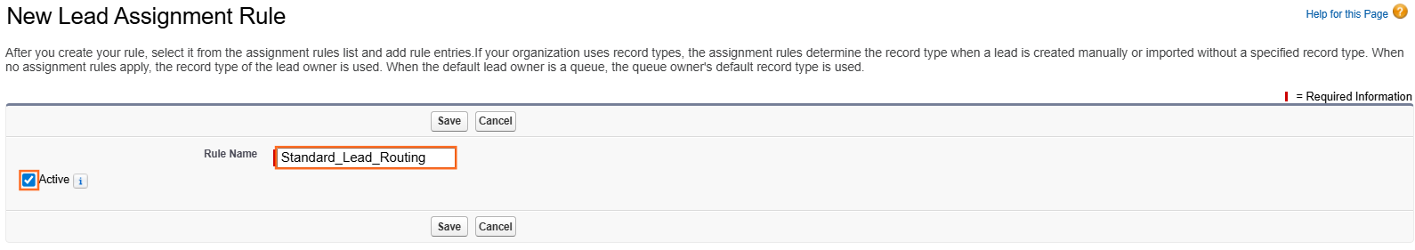 How do I assign leads using assignment rules? | Salesforce | Step 1.2