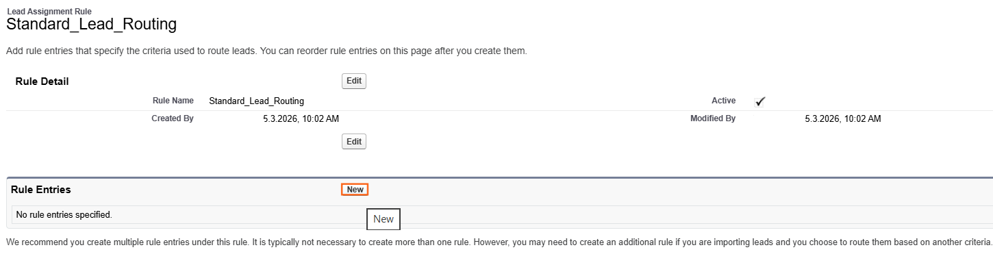 How do I assign leads using assignment rules? | Salesforce | Step 2