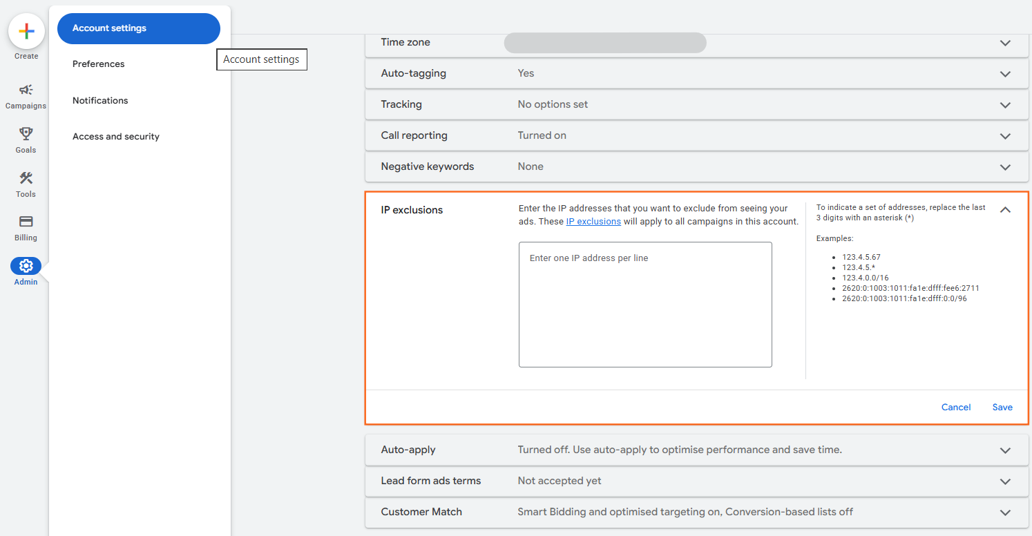 How do I block competitor IPs from clicking my ads? stage 1