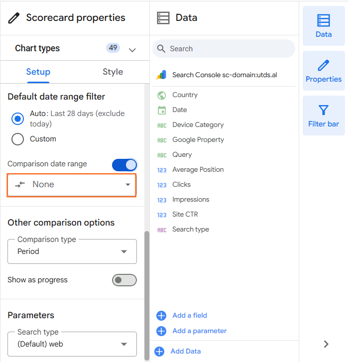 How do I build an SEO report in Looker Studio? Step 2.1