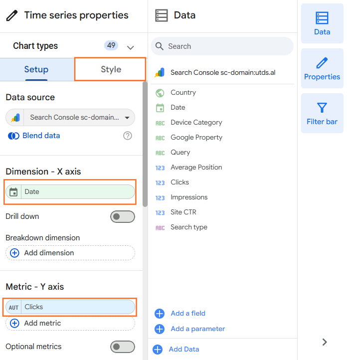 How do I build an SEO report in Looker Studio? Step 3