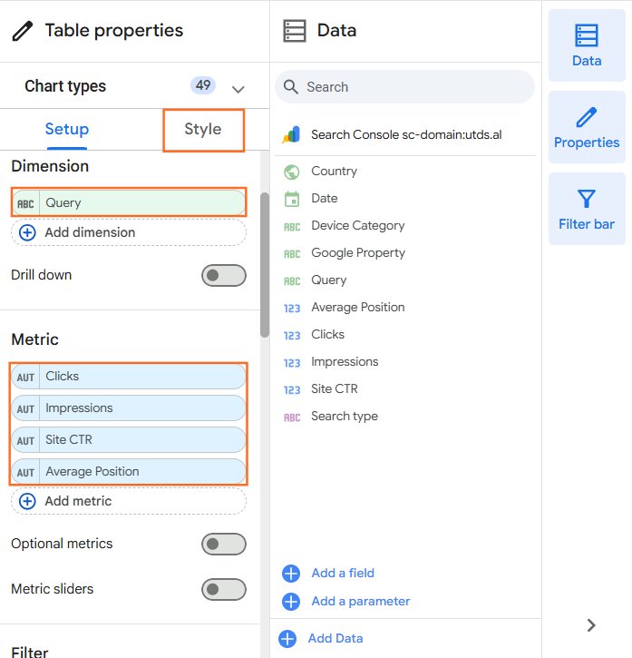 How do I build an SEO report in Looker Studio? Step 4