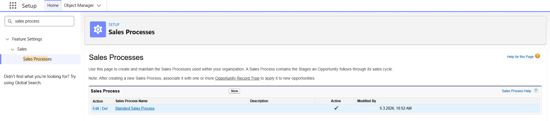 How do I change pipeline stages? | Salesforce | Step 2