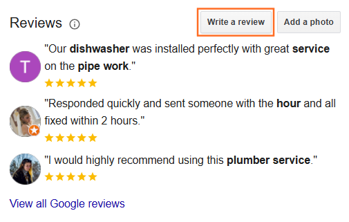 How do I collect more Google reviews? Step 1