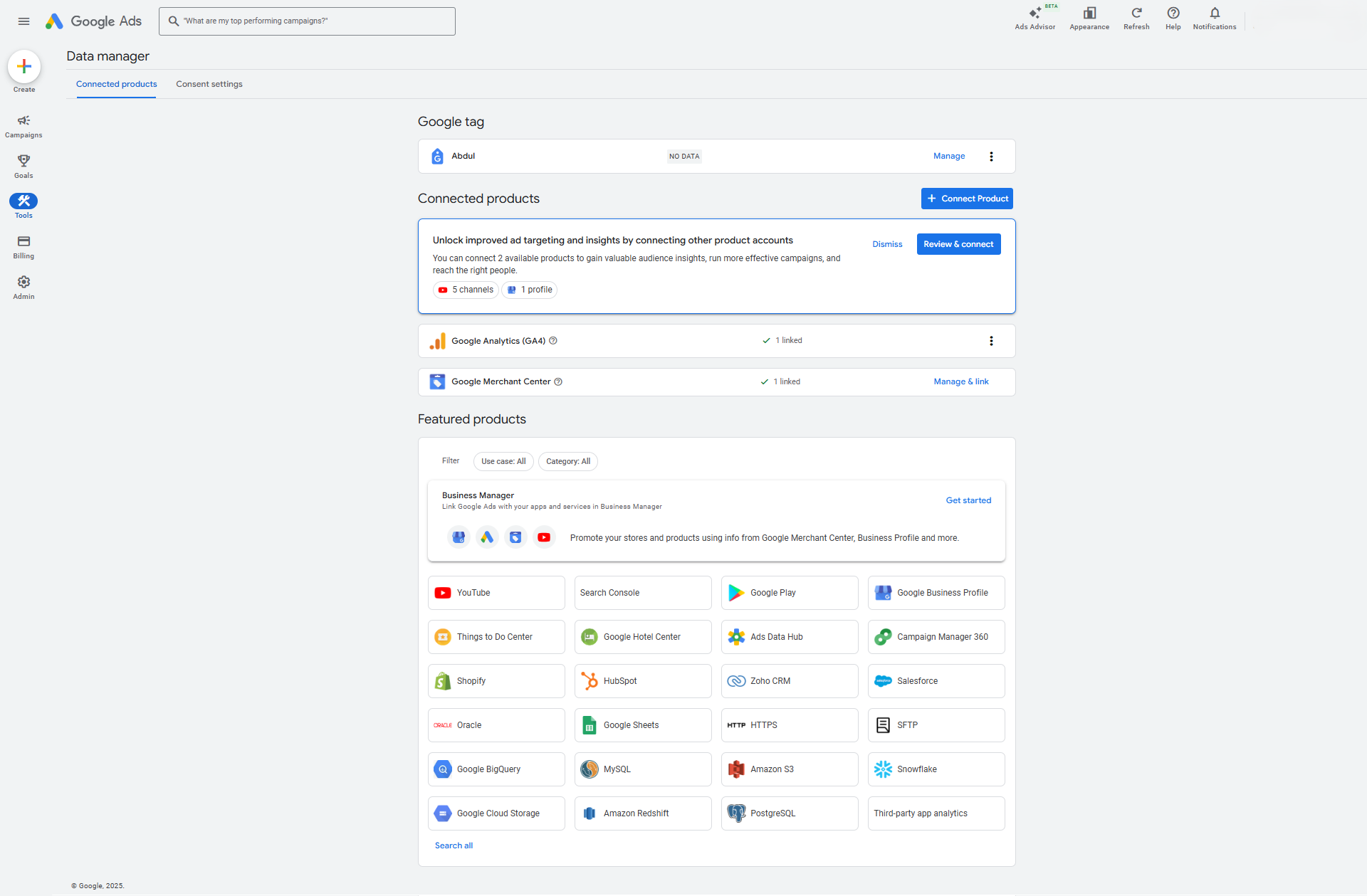 How do I connect Salesforce with Google Ads? | Salesforce | Step 1