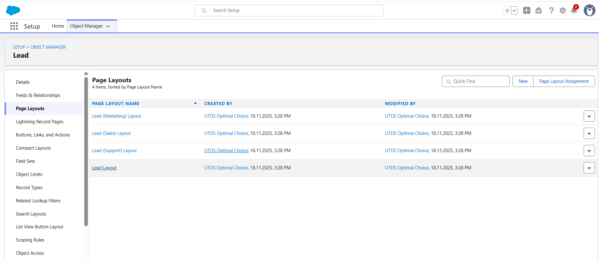 Step 1: Create or Clone the Page Layout