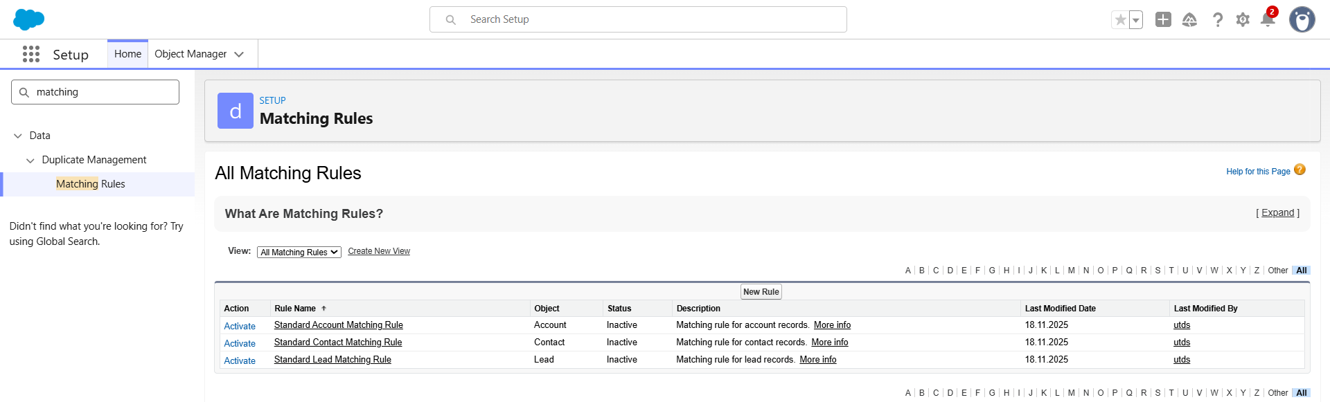 How do I deduplicate leads automatically? | Salesforce | Step 1