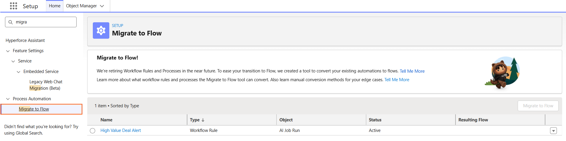 How do I migrate workflow rules to flows | Salesforce | Step 1