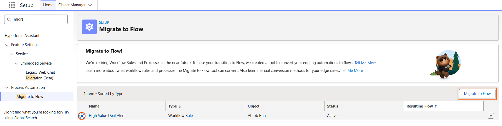 How do I migrate workflow rules to flows | Salesforce | Step 2