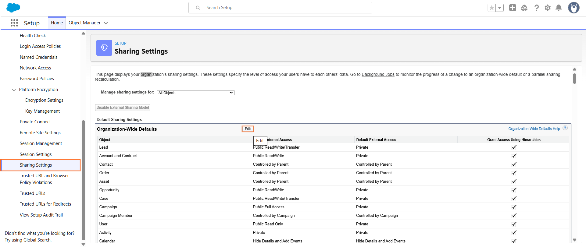How do I restrict access to specific records? | Salesforce | Step 1
