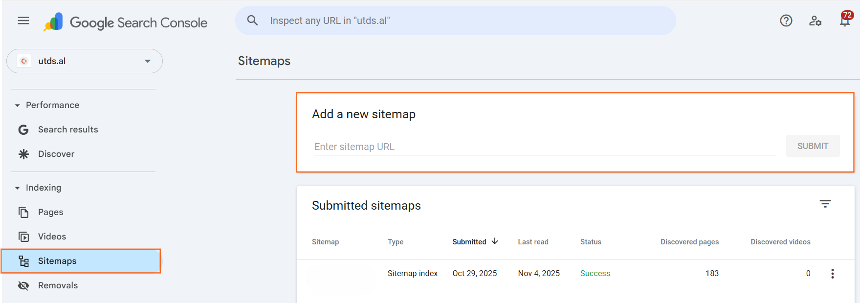 How do I submit a sitemap to Google?