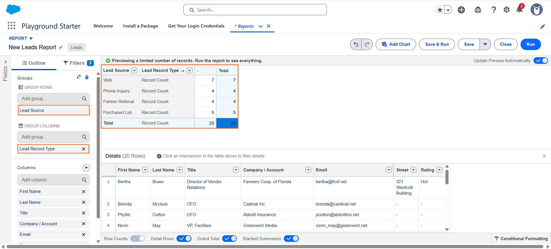 How do I track lead source in Salesforce? | Salesforce | Step 3.1