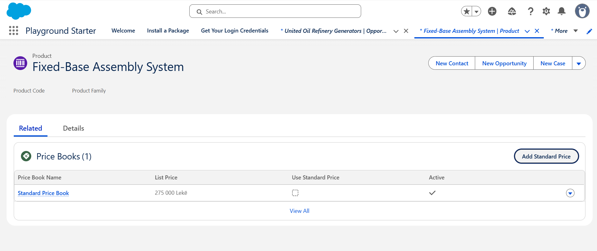How do I track opportunity value by product? | Salesforce | Step 1.1