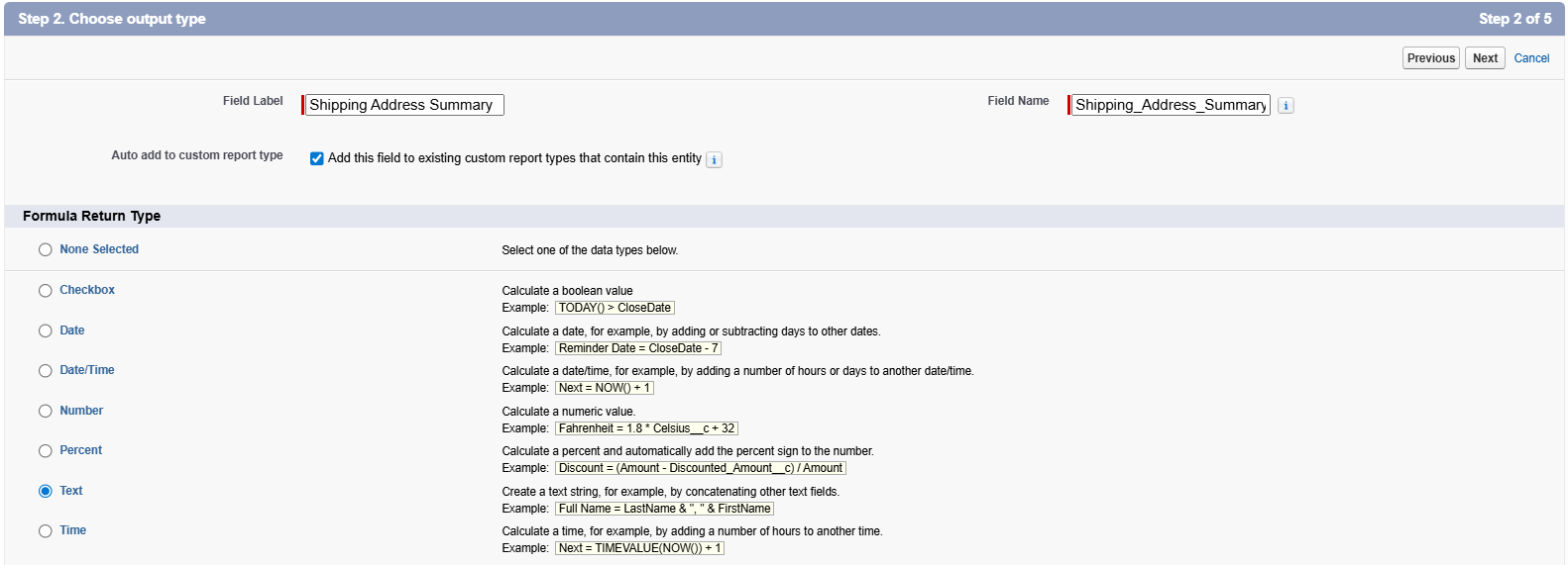Step 1: Creating a Formula Field