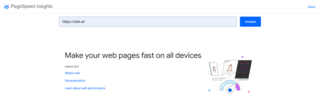 How do I check my website loading speed?